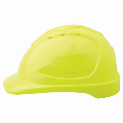 HARD HAT VENTED PINLOCK HARNESS - V9 FLUORO YELLOW